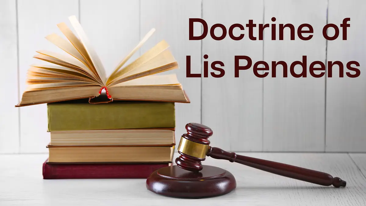Doctrine of Lis Pendens