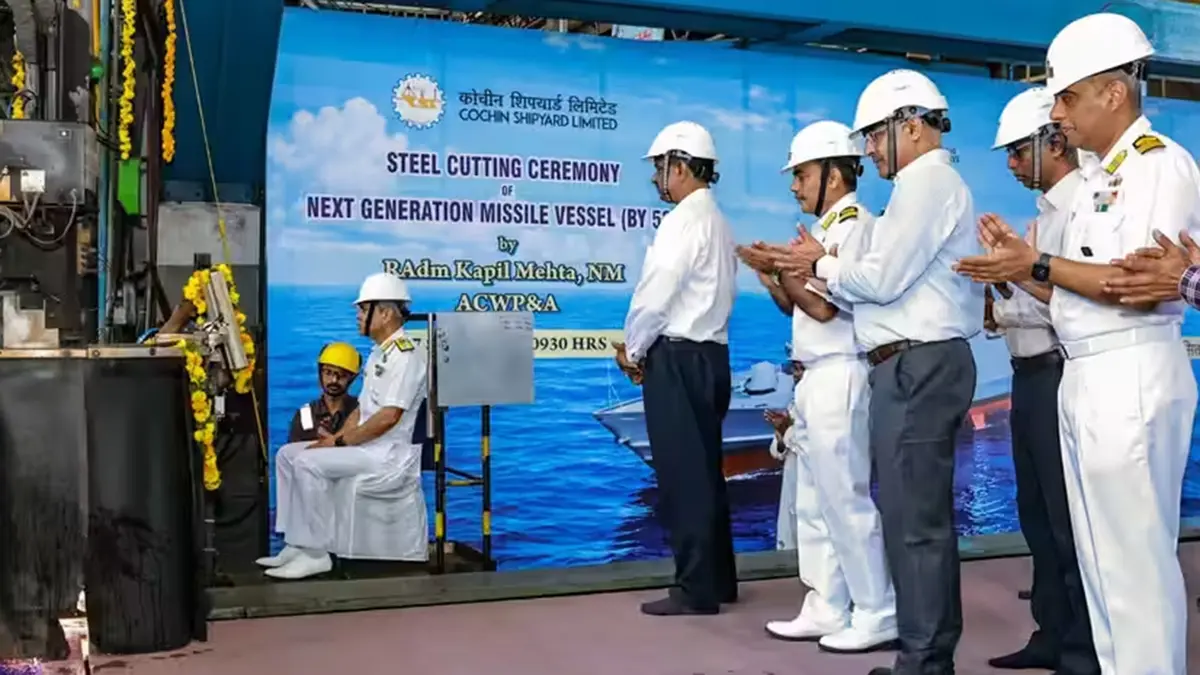 Next-Generation Missile Vessels: First Keel Laid at Cochin Shipyard