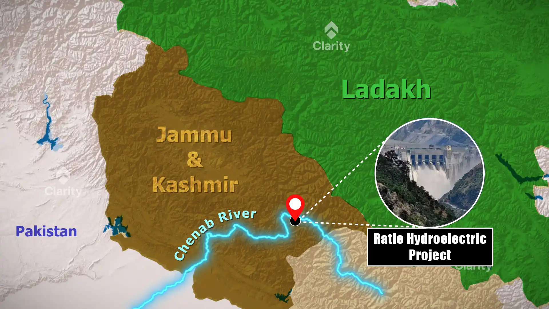 Ratle Hydroelectric Project on the Chenab River