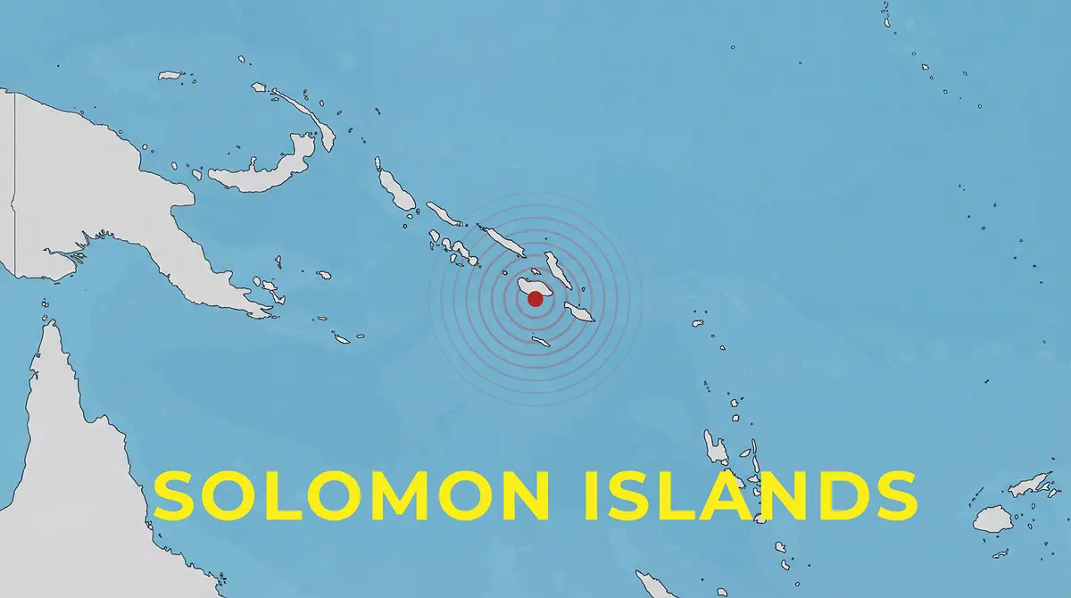 Earthquake off the Solomon Islands