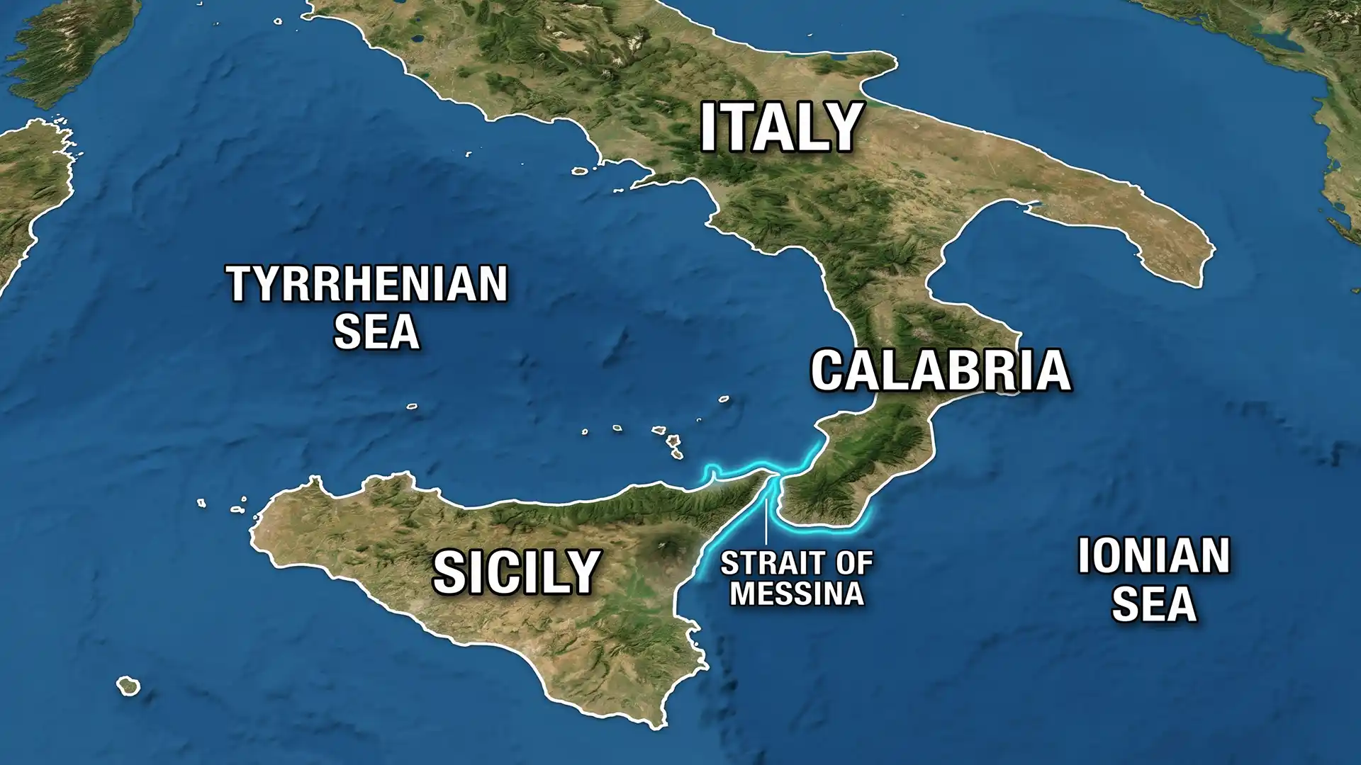 Strait of Messina Bridge Plan