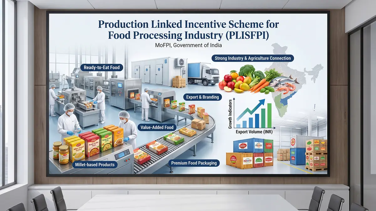 Production Linked Incentive Scheme for the Food Processing Industry (PLISFPI)