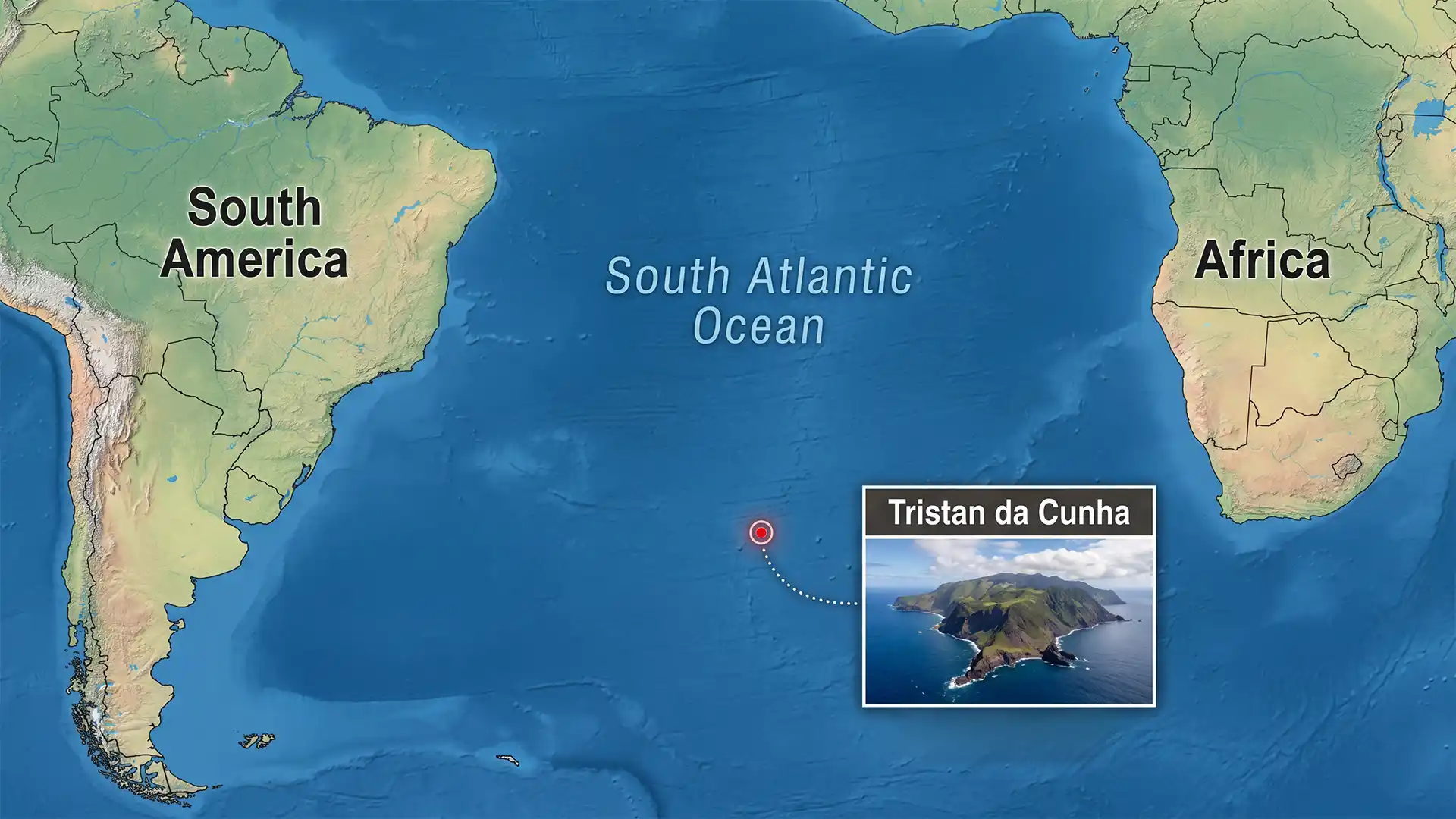 Medical airdrop to the remote island of Tristan da Cunha