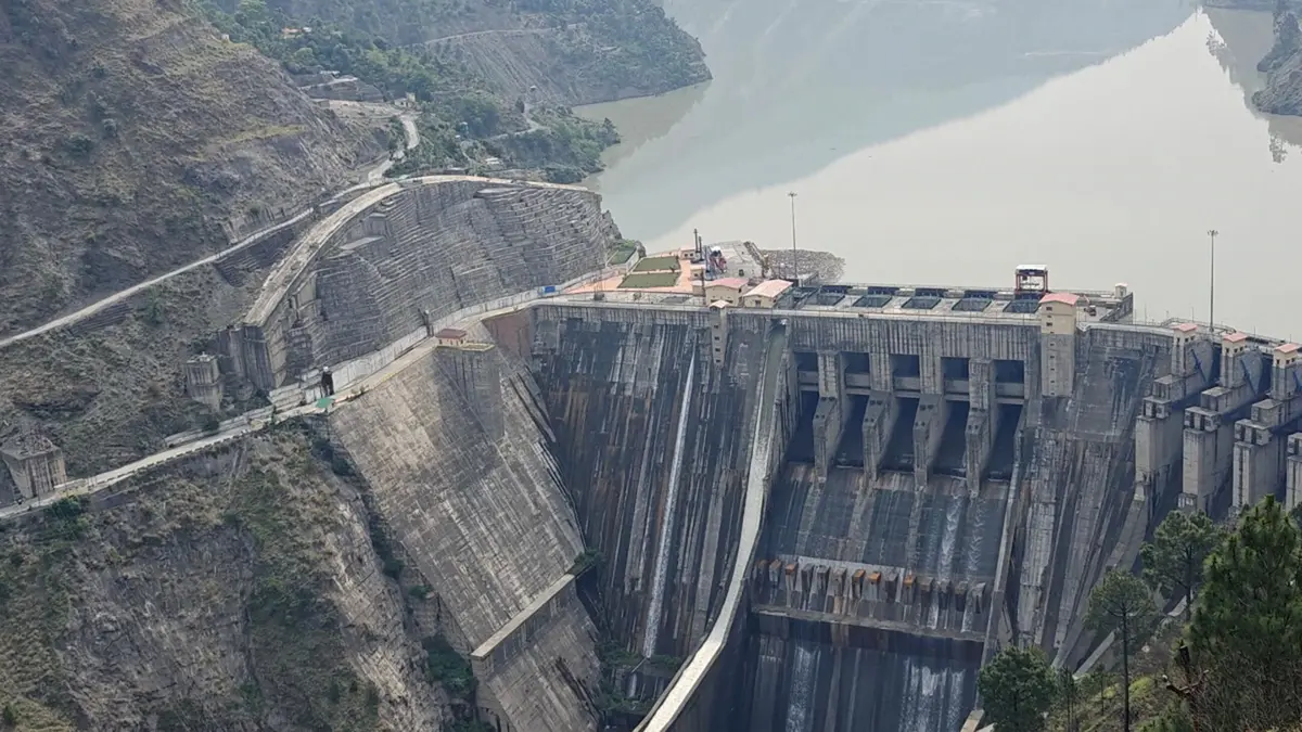 Officials Review Sawalkote Hydro Project on the Chenab
