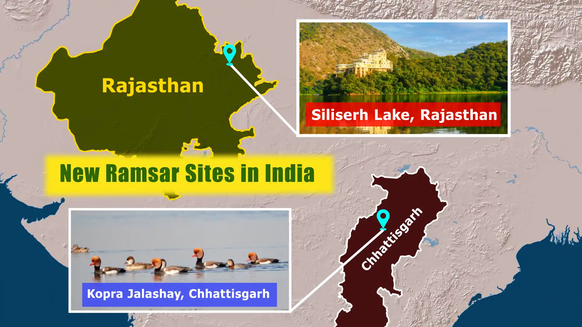 New Ramsar Sites in India – Siliserh Lake and Kopra Reservoir