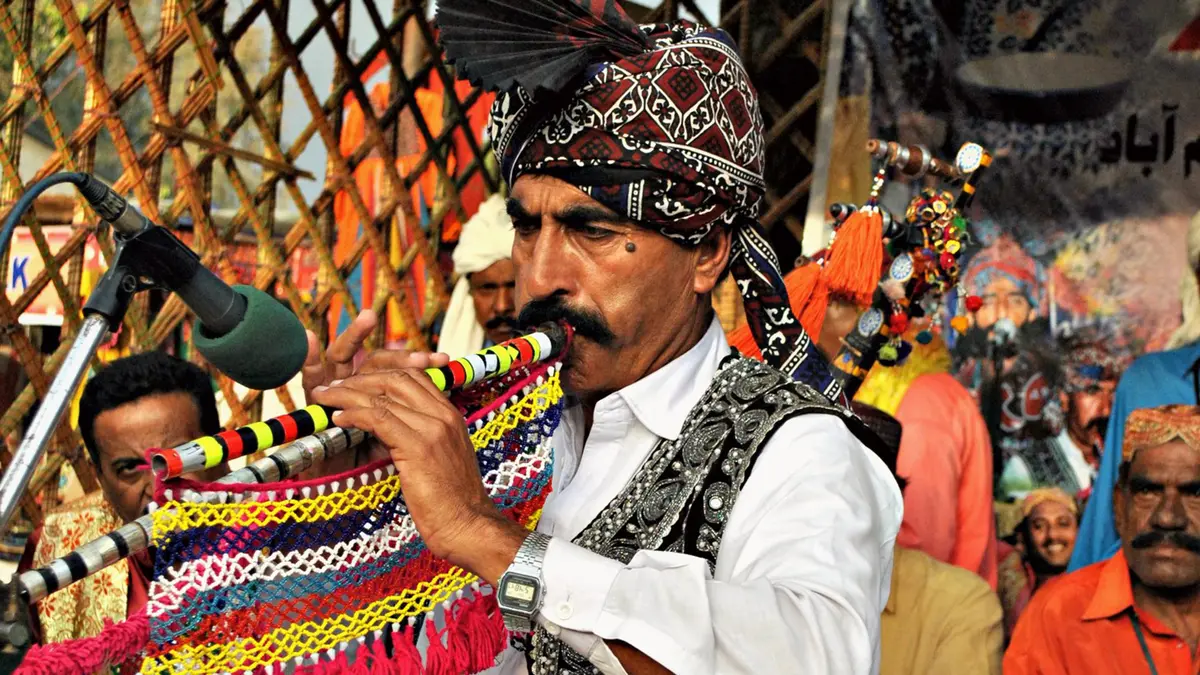 Algoza – Traditional Double‑Flute Instrument
