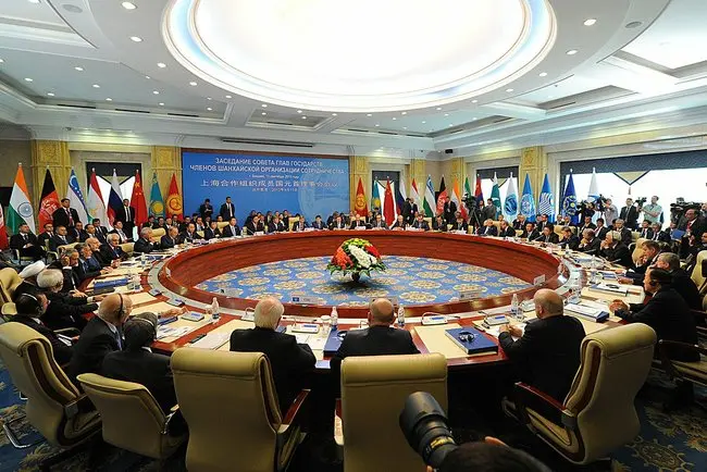 Leaders at a Shanghai Cooperation Organisation summit in Kyrgyzstan
