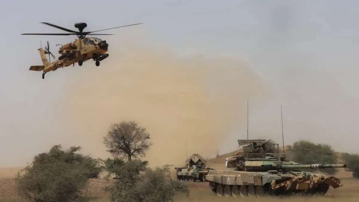 Exercise Rudra Raptors: Apaches and Tanks over Jaisalmer